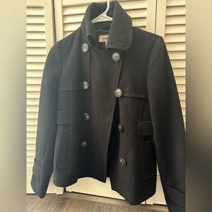 black winter coat